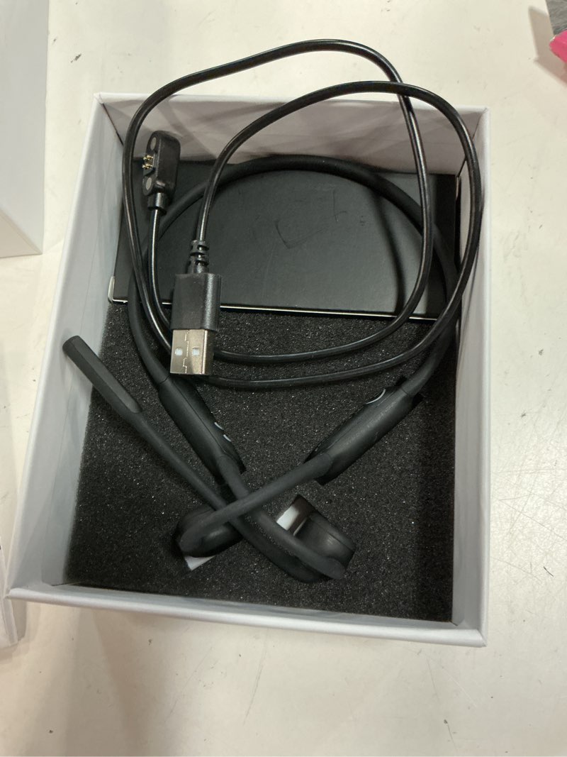 Condition photo showing Good Condition for open ear bone conduction headphones with mic, bluetooth 6.1 headset with noise cancelling mic, mute button & multipoint connect, 17h playtime wireless headset for work, call, meeting,driving