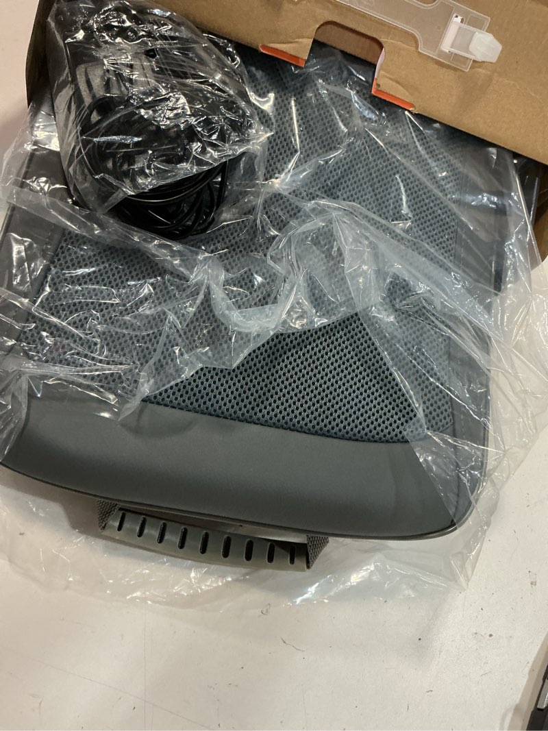 Condition photo showing Good Condition for shiatsu back massager with heat, 4d deep tissue massage for pain relief, portable rechargeable electric back massager for chair home office car,gift-ready for men women gray
