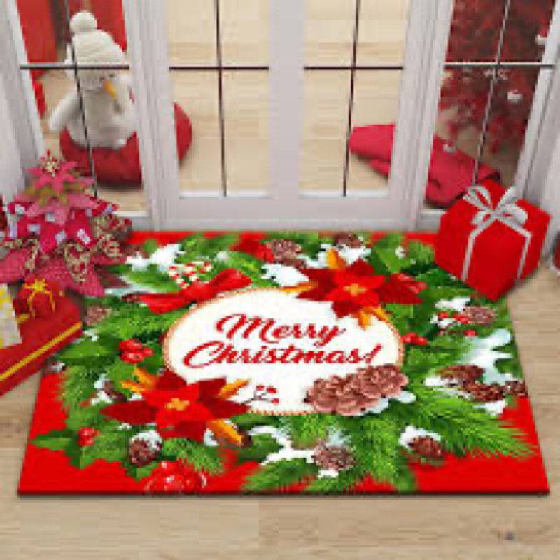 ( similar) eYourlife2012 Non Slip Merry Christmas Decorative Mats Rugs Doormat Welcome Front Door Indoor Outdoo