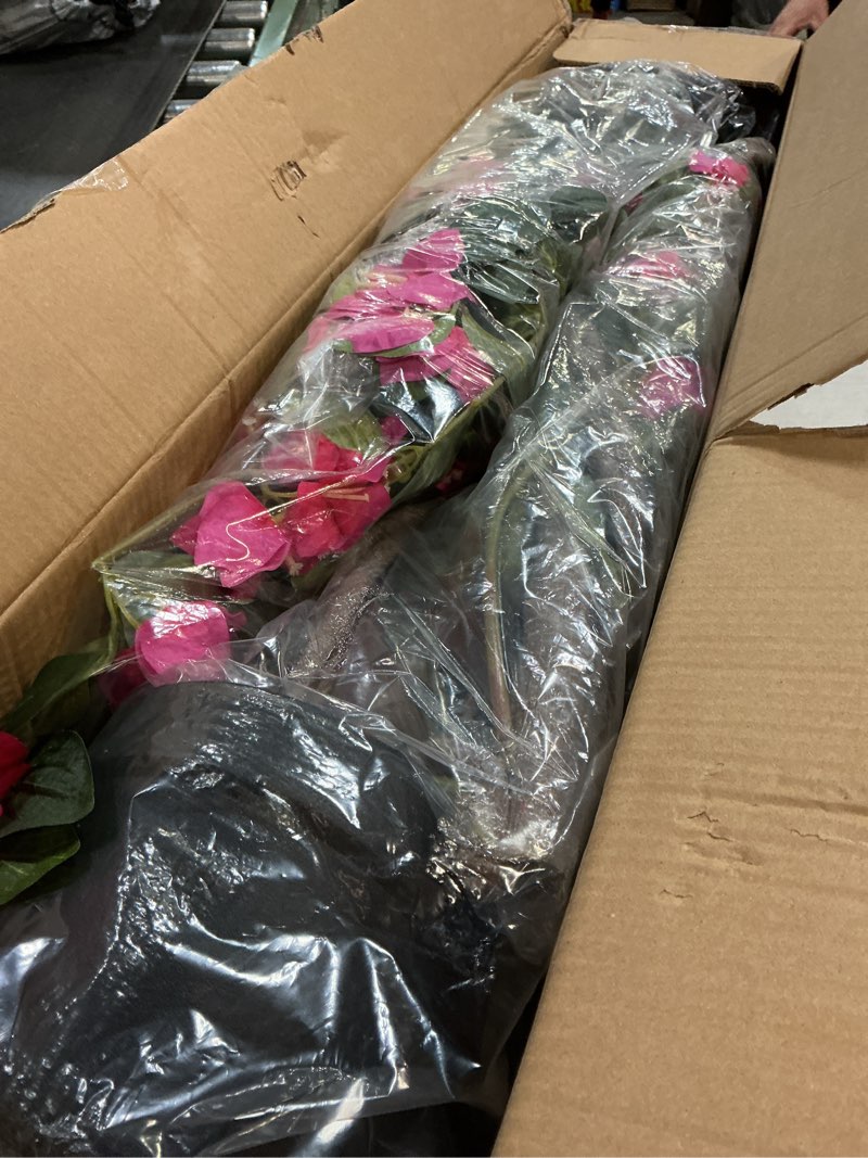 Condition photo showing Good Condition for Artificial Bougainvillea Tree 5FT Fake Bougainvillea Plant with Faux Flowers for Home Office Garden Indoor Outdoor Decor?2 Pack? 5FT?2PACK?