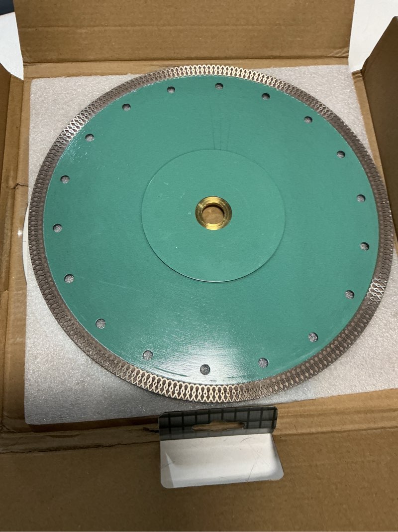 Condition photo showing Good Condition for 1 diamond porcelain saw blade - 10\\\\\\\" tile blade 250mm dry wet ceramic cutting discs with x teeth turbo mesh rim for ceramic tile porcelain granite marble 1 10\\\\\\\"/250mm