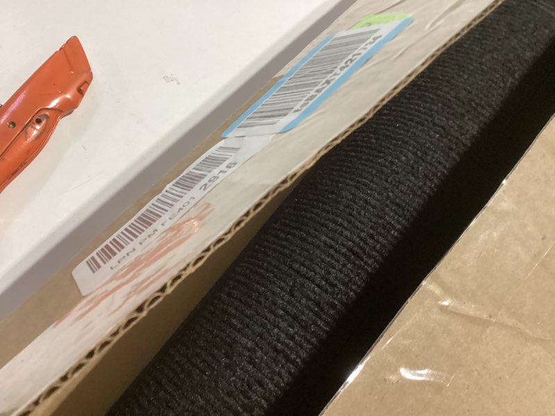 Condition photo showing Good Condition for Large Front Door Mat Outside Entrance Indoor Doormat, 36" x 24" Outdoor Mats For Patio Waterproof, Outdoor Door Mats For Outside Entry, Indoor Rugs for Entryway, Sturdy Natural Rubber Entry Mat, Black 36" x 24"(Rectangular) Black