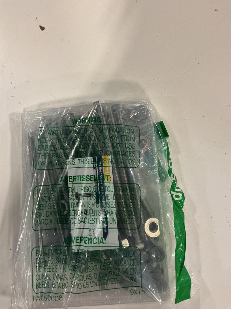 Condition photo showing Good Condition for 18Sets 3/8-16 x 6 Hex Head Screw Bolt,Nuts,Flat Washer Kit 304 Stainless Steel 18-8 Full Threaded,for Home Repairs 3/8-16 x 6" 18