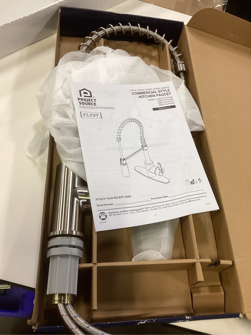 Condition photo showing Good Condition for owofan kitchen faucet with pull down sprayer brushed nickel stainless steel 1 handle pull out spring sink faucets 1 hole or 3 hole dual function for farmhouse camper laundry utility rv wet bar pull out faucet 1 brushed nickel