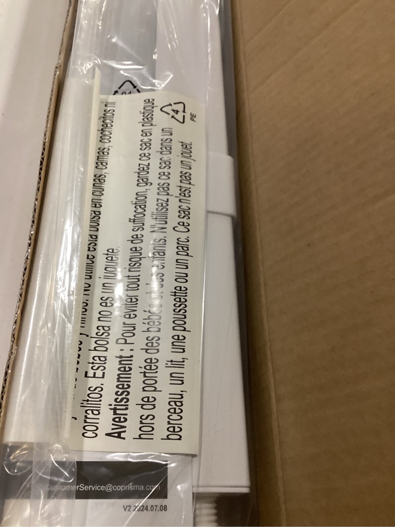 Condition photo showing Good Condition for LazBlinds No Tools No Drill Cordless Cellular Shades, Blackout Light Blocking Honeycomb Shades for Home, Thermal Insulation Blinds for Windows, 19" W x 36" H, White Blackout-white 19" W x 36" H