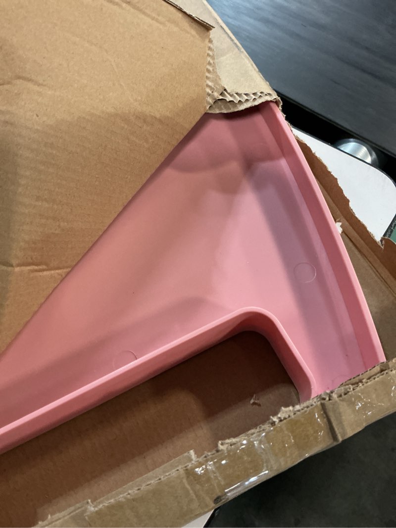 Condition photo showing Good Condition for sigo pink walker tray for rolling folding walker, tray table with cup holder for standard walkers seniors, detachable non slip tv accessories basket holding plate cups clip on small bag carrier (pink)