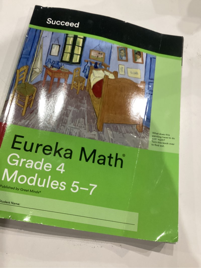 Condition photo showing As Is for Eureka Math Grade 4 Modules 5-7(Succeed)