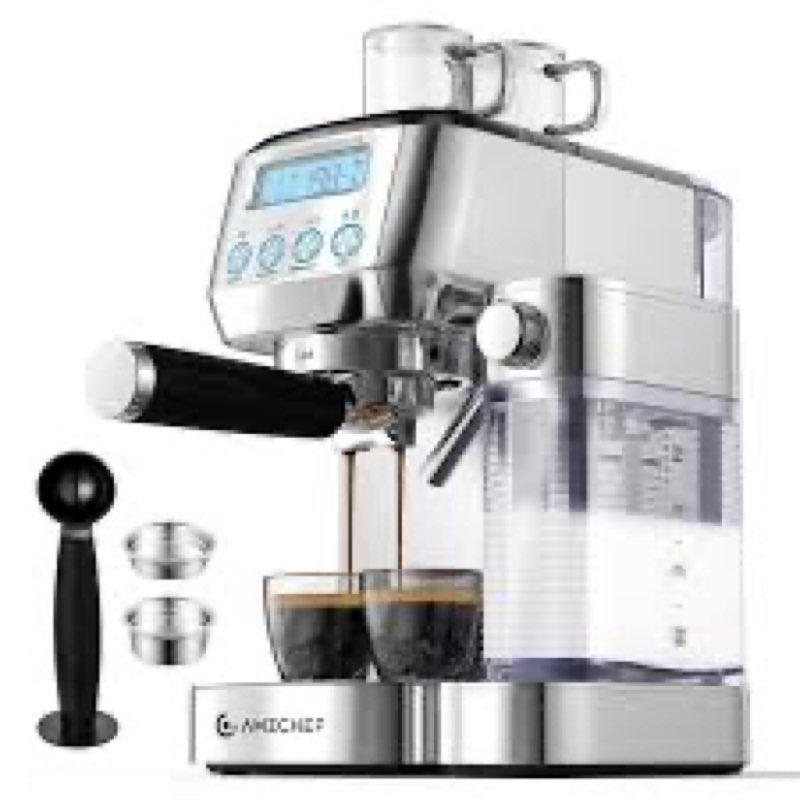 Similar LoftyChef Espresso Machine, Touchscreen Espresso Coffee Maker with Milk Frother, Compact Cappuccino 