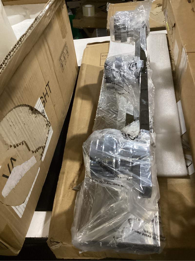 Condition photo showing Good Condition for izorro bathroom vanity light fixture, 3-light 22 inch brushed nickel bathroom light fixtures over mirror, with white glass shade, modern farmhouse vanity lights, rustic restroom lighting fixtures nickel-white glass shade 3-light