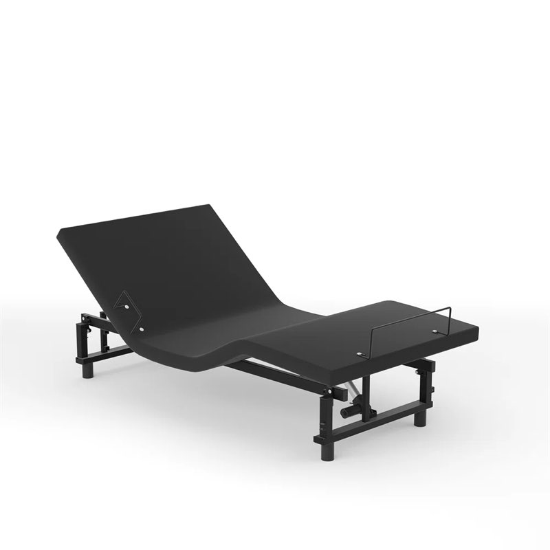 Mousoulita Adjustable Bed with Wireless Remote, Black Electric Bed