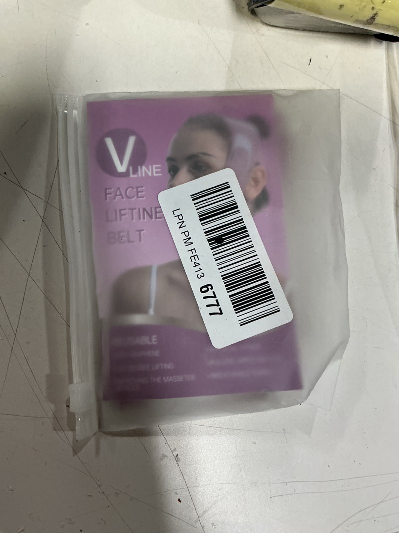 Condition photo showing New/Like New for Graphene V-Line Mask Chin Up Mask V Shaped Face Mask Chin strap for sleeping,Jawline Shaper,Lilac,Small Small Lilac