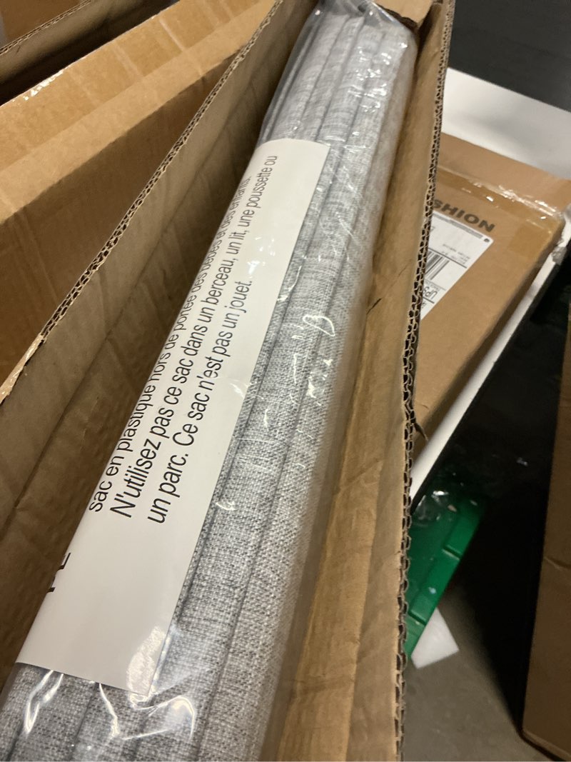 Condition photo showing Good Condition for lazblinds no tools no drill tdbu cordless roman shades for window, thermal insulated uv blocking, 100% blackout fabric blinds for bedroom & living room, 22" w x 64" h, blackout - grey blackout - grey 22"w x 64"h