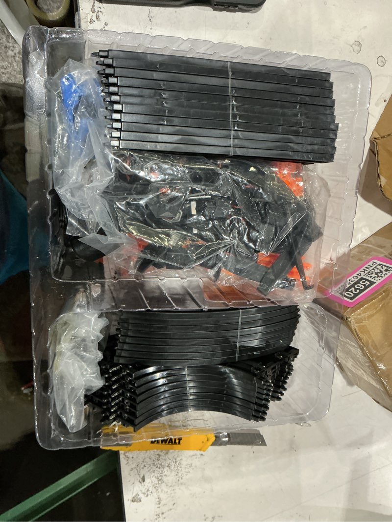 Condition photo showing New/Like New for slot car race track sets with 4 high-speed racing car, battery or electric race car track for boys and kids, dual racing game lap counter circular overpass track, gifts toys for boys kids age 6 7 8-12 large