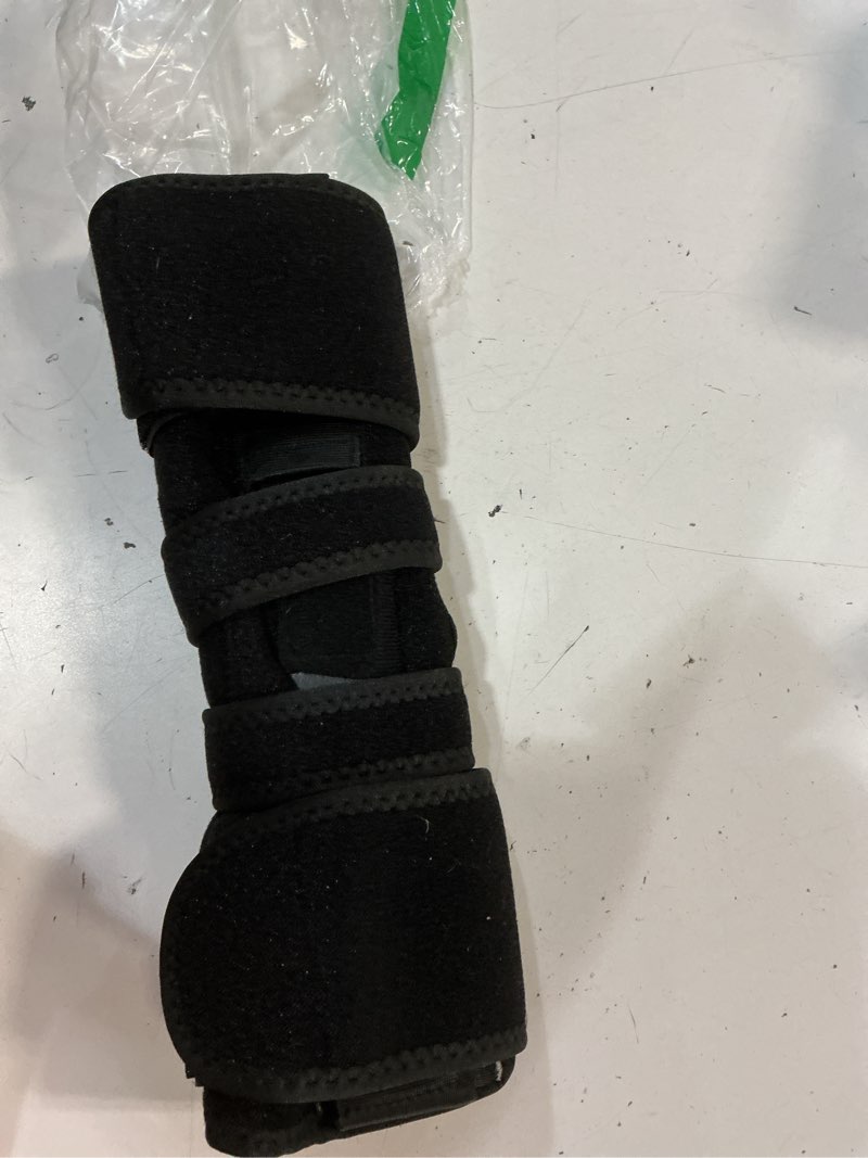Condition photo showing Good Condition for fit geno hinged knee brace for meniscus tear: adjustable knee support for knee pain w/side stabilizers & hinges for injury or surgery recovery - men and women black m/l/xl