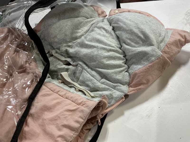 Condition photo showing As Is for 7AM Enfant Stroller Blanket 212 - Adjustable Baby Car Seat Zipped Blanket for Babies Winter, Unisex Multi Purpose Fleece Lined Warm Hooded Toddler Footmuff Water Repellent | (6M - 4T) Chestnut