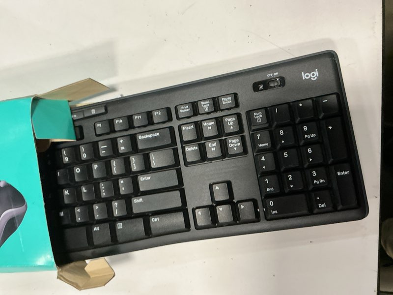 Condition photo showing Good Condition for logitech mk270 wireless keyboard and mouse combo for windows, 2.4 ghz wireless, compact mouse, 8 multimedia and shortcut keys, 2-year battery life, for pc, laptop - black black 1 pack combo