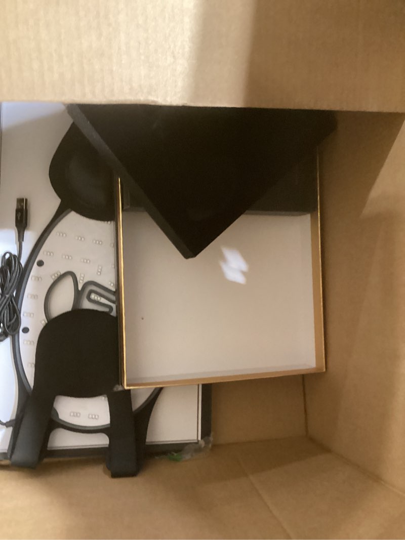 Condition photo showing Good Condition for INTEO Red Light Therapy for Face, 3 Modes Portable Led Face Mask Light Therapy with Remote, Near-infrared 850 Red Light Mask with Timing Function, Led Light Therapy At Home 180 LED Beads Black Golden