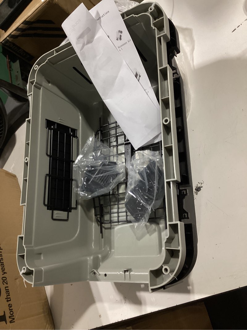 Condition photo showing Good Condition for plastic dog/cat crate portable travelling pet kennel without wheel for dogs/cats, small, tan