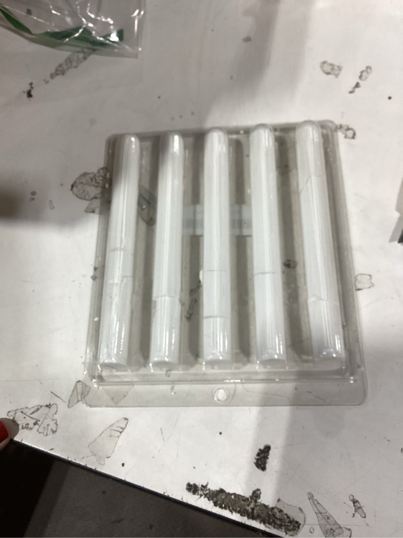 Condition photo showing As Is for large drying stick for toys water dry rod desiccant silicone flesh light dryer absorption stick deodorization moisture cleaner diatomite reusable reduce rust 5pcs (smooth 6.9x0.7 inches)