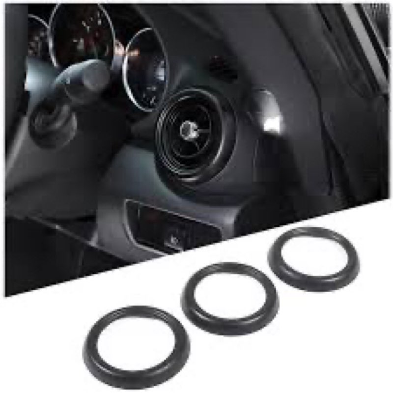 Hudiriy Console Air Conditioning AC Outlet Vent Outside Ring Decorative Stickers Compatible with Maz