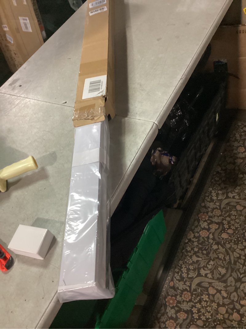 Condition photo showing New/Like New for Joydeco 100% Blackout Roller Shades (Pro), Free-Stop Cordless Blinds for Windows, UV Protection, Natural Woven Blinds for Home and Office, Light-Proof Aluminum Cover (35" W x 75" H, White) White 35"W x 75"H