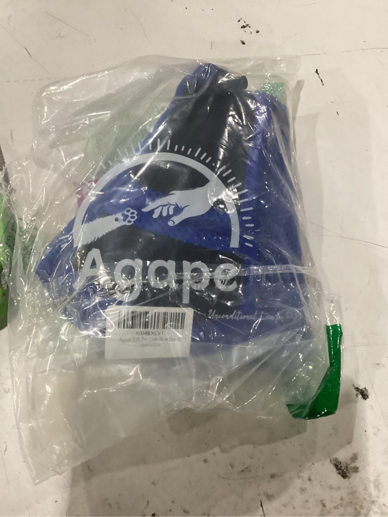 Condition photo showing New/Like New for agape soft dog cone for small dogs & cats, recovery collar to stop licking | comfy e collar alternative for puppies, adjustable cloth cone after surgery, protective neck cone for kittens, washable blue (small dogs cone) 4 (neck:9"-12")