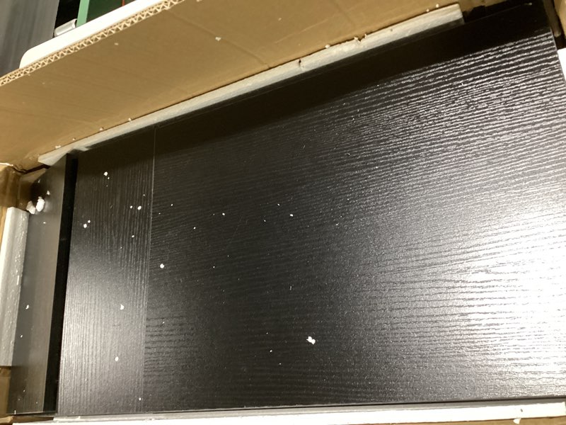 Condition photo showing Good Condition for Nightstands Set of 2 with Drawers, Bedside Table Set of 2 with Storage Shelf, Heavy Duty End Side Table for Living Room Bedroom Small Space Sofa Couch, Wood Metal Night Stand, Easy to Assemble, Black