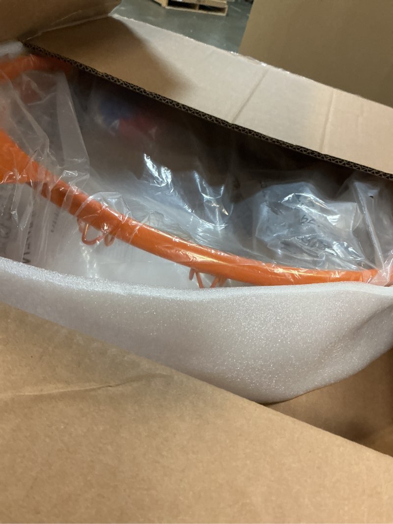 Condition photo showing Good Condition for icspoid basketball rim goal 18 ", replacement basketball rim goal hoop net for indoor outdoor orange