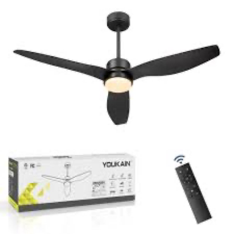 YOUKAIN Ceiling Fans with Lights, 52 Inch Smart Ceiling Fan Remote & APP Control, Reversible Blades,