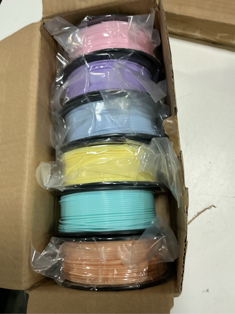Condition photo showing Good Condition for pangda 3d printer filament pla bundle 1.75mm multicolor, ±0.02mm dimensional accuracy, 3d printing filament for diy projects, holiday crafts(1.5 kg,pastel color) 1.5 kg pastel color