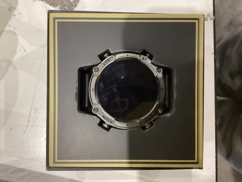 Condition photo showing As Is for 2026 AI Smart Watch with Standalone GPS & Offline Maps, 5ATM Waterproof, 1.43" AMOLED, 21-Day Battery, 178 Sports Modes, Compass, Heart Rate/SpO2/Stress/Sleep Monitor, for Android iOS Men Women Black