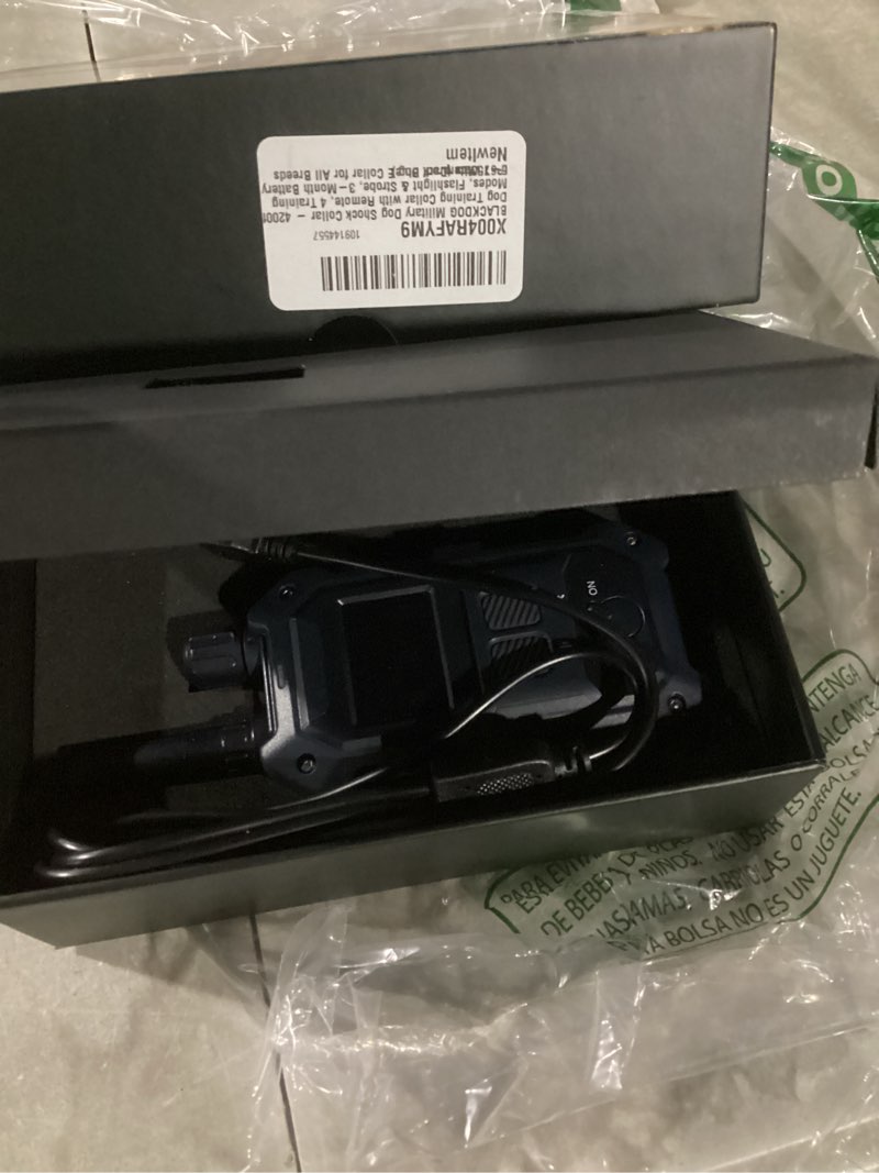 Condition photo showing Good Condition for BLACKDOG Military Dog Shock Collar - 4200ft Dog Training Collar with Remote, 4 Training Modes, Flashlight & Strobe, 3-Month Battery, IP67 Waterproof Dog E Collar for All Breeds 5-150lbs (Dark Blue)