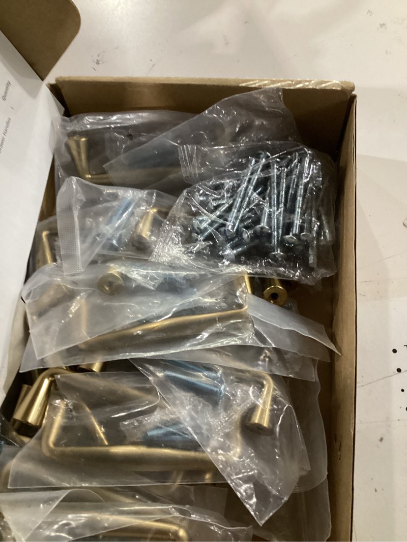 Condition photo showing Good Condition for ravinte champagne bronze cabinet handles solid handles,3 inch,20 pack | zinc alloy pull feel, modern style, drawer pulls, easy installation, screws included, for cupboards, dressers, cabinets 3 inches hole center champagne bronze 20