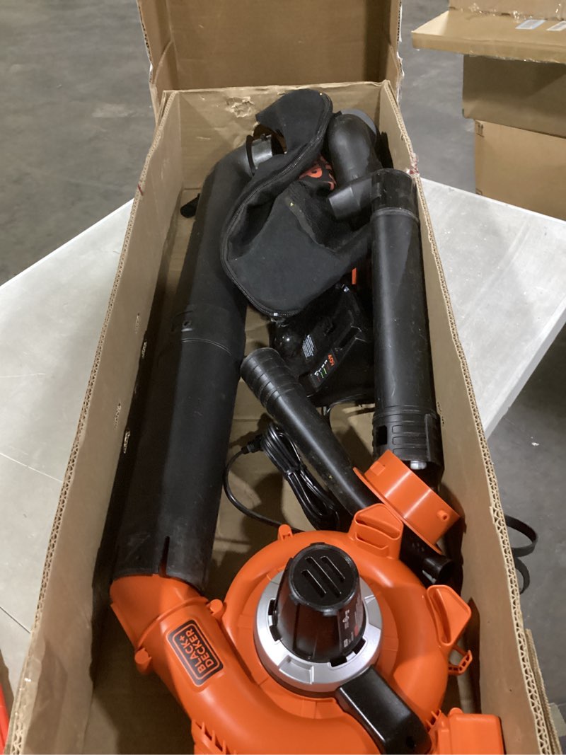Condition photo showing As Is for black+decker 40v max* cordless hard-surface sweeper with powercommand (lsw36)