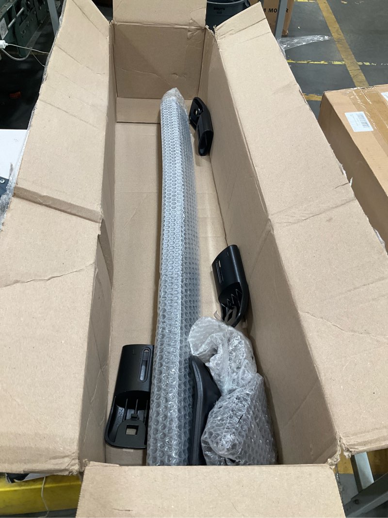 Condition photo showing As Is for kinggeri 330lbs roof rack cross bars compatible with 2022-2026 chevrolet chevy traverse (with raised side rails)?aluminum roof rails crossbars rooftop cargo basket carrier bag luggage rails black compatible with traverse 2022-2026