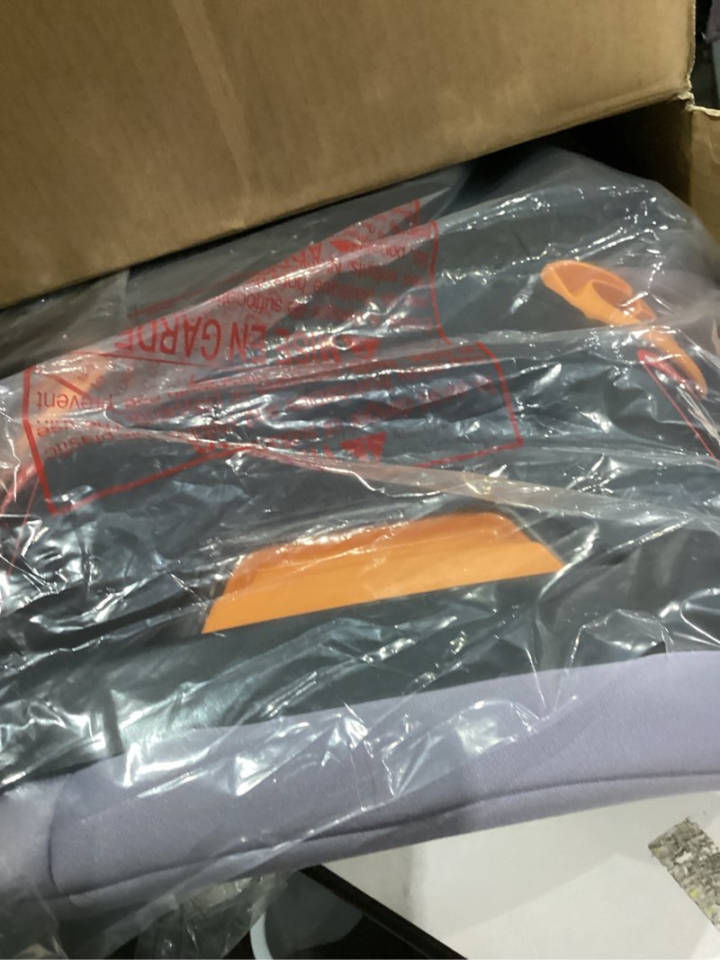 Condition photo showing As Is for Chicco KidFit ClearTex Plus 2-in-1 Belt-Positioning Booster Car Seat, Backless and High Back Booster Seat, for Children Aged 4 Years and up and 40-100 lbs. | Lilac/Purple KidFit ClearTex Plus Lilac