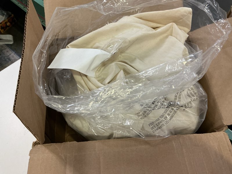 Condition photo showing As Is for Sobakawa Traditional Buckwheat Pillow Organic Cotton with Natural Technology for Cool Sleep, Neck Support for Back and Side Sleepers or as a Meditation Cushion, White (Queen)