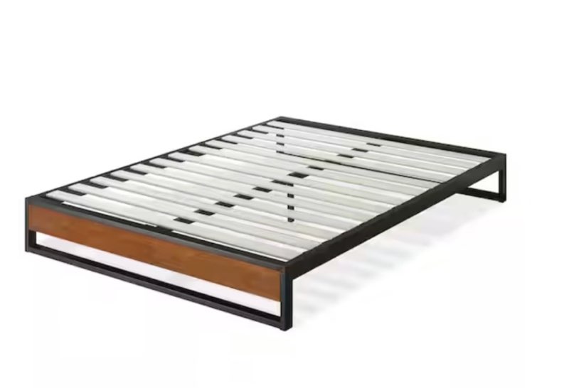 GOOD DESIGN Winner Suzanne Brown King 10 in. Bamboo and Metal Platforma Bed Frame