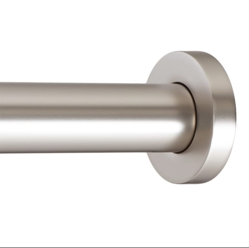 Pack Of 2)Ivilon Shower Tension Curtain Rod - Adjustable Spring Tension Rod for Shower Curtains, Bathroom, or 