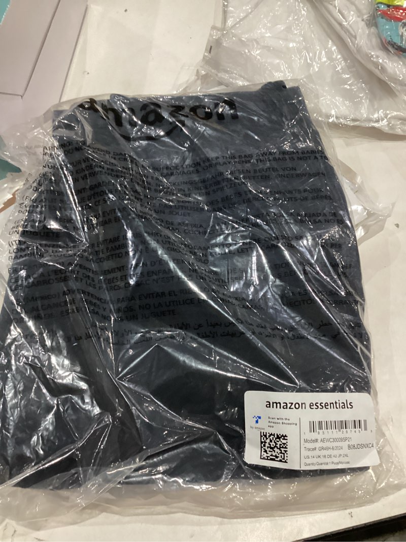 Condition photo showing New/Like New for Amazon Essentials Women's Stretch Twill Chino Pant (Available in Straight and Curvy Fits), Navy, 14