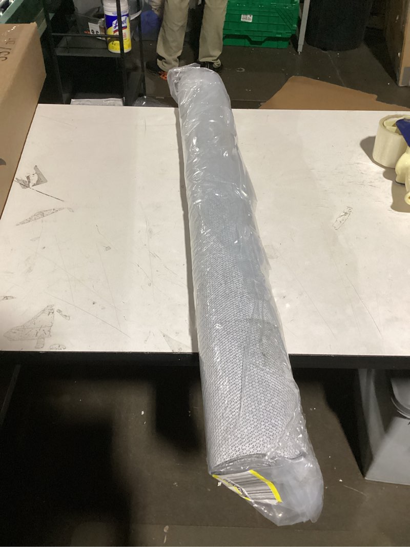 Condition photo showing Good Condition for Runner Rugs 3 x 10 ft for Hallway with Rubber Backing, Non Slip Indoor Rug, Outdoor Runner Rug Waterproof, Custom Size Area Rugs for Entryway, Balcony, Patio, Kitchen, Garage, Stair, and Laundry 3x10 ft Black Narrow Stripe