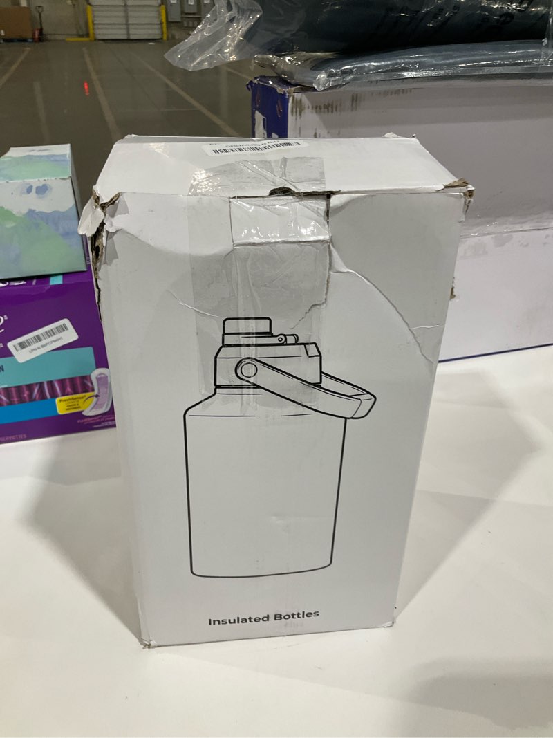 Condition photo showing Good Condition for Fijinhom Insulated Gallon Jug, Large 128oz Stainless Steel Insulated Water Bottles with Handle, Leak