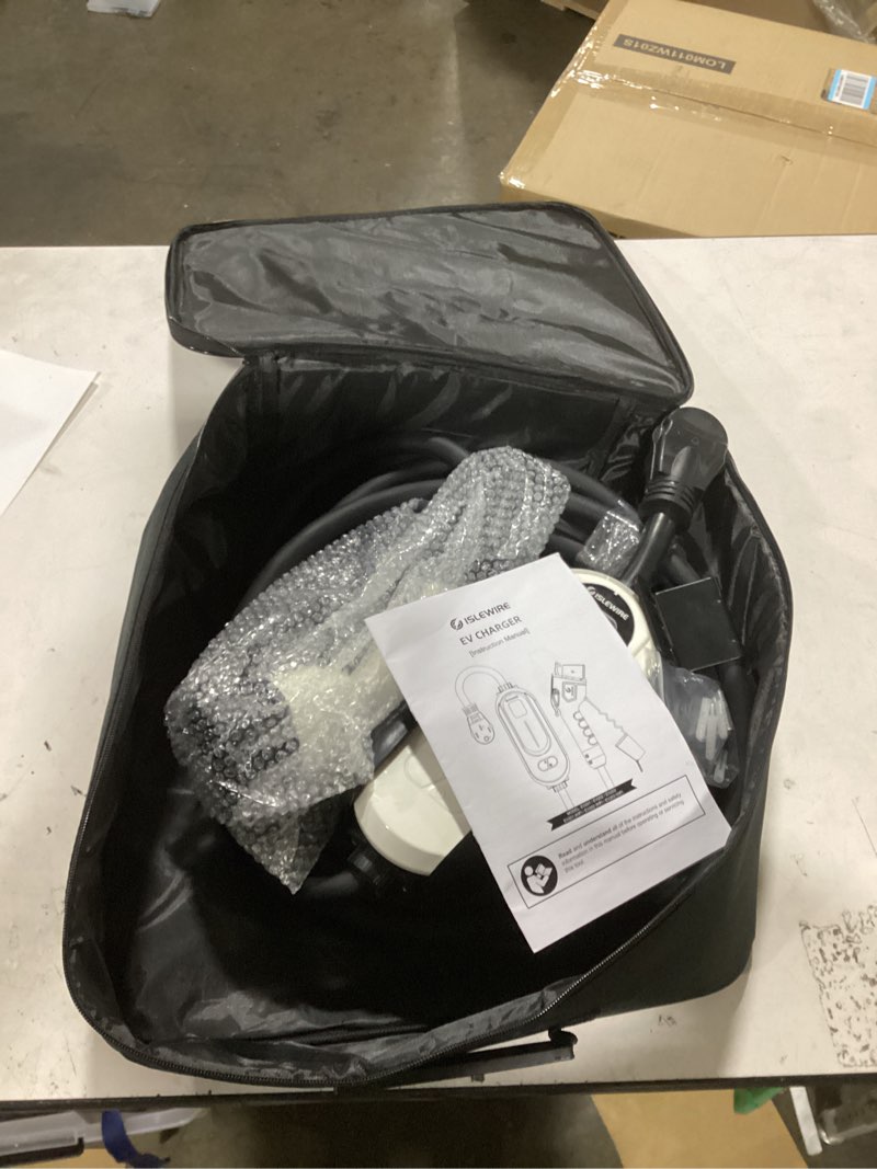 Condition photo showing Good Condition for Level 2 EV Charger 40A 240V, 9.6kW Fast Charging with WiFi & APP Control, Plug-and-Play Portable EVSE, Adjustable Current & Delay Timer, 25FT Cable, NEMA 14-50 Plug, ETL Listed for All SAE J1772 EVs