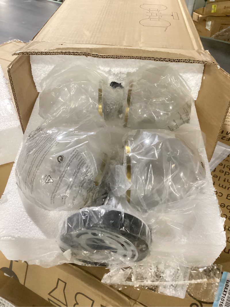 Condition photo showing As Is for modern bathroom light fixtures,2-light vanity lights set of 2, hardwired sconces wall decor set of 2, modern bathroom wall sconces for vanity mirror living room hallway matte black and brushed gold