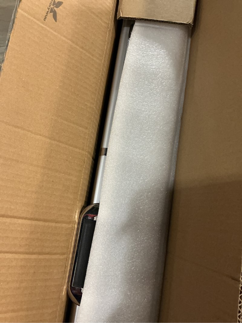 Condition photo showing New/Like New for trade show display case portable aluminum sports card table top display case frame clear acrylic showcase cabinet box with lock for trading cards jewelry collectibles(silver,36"x24") silver 36"x24"