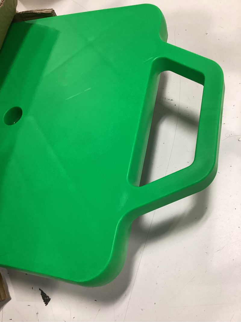 Condition photo showing Good Condition for Kids Sitting Board with Universal Wheels - Safety Plastic Scooter for Kids Ages 6-12 - Manual Sport Scooter with Handles for Gym Class Red