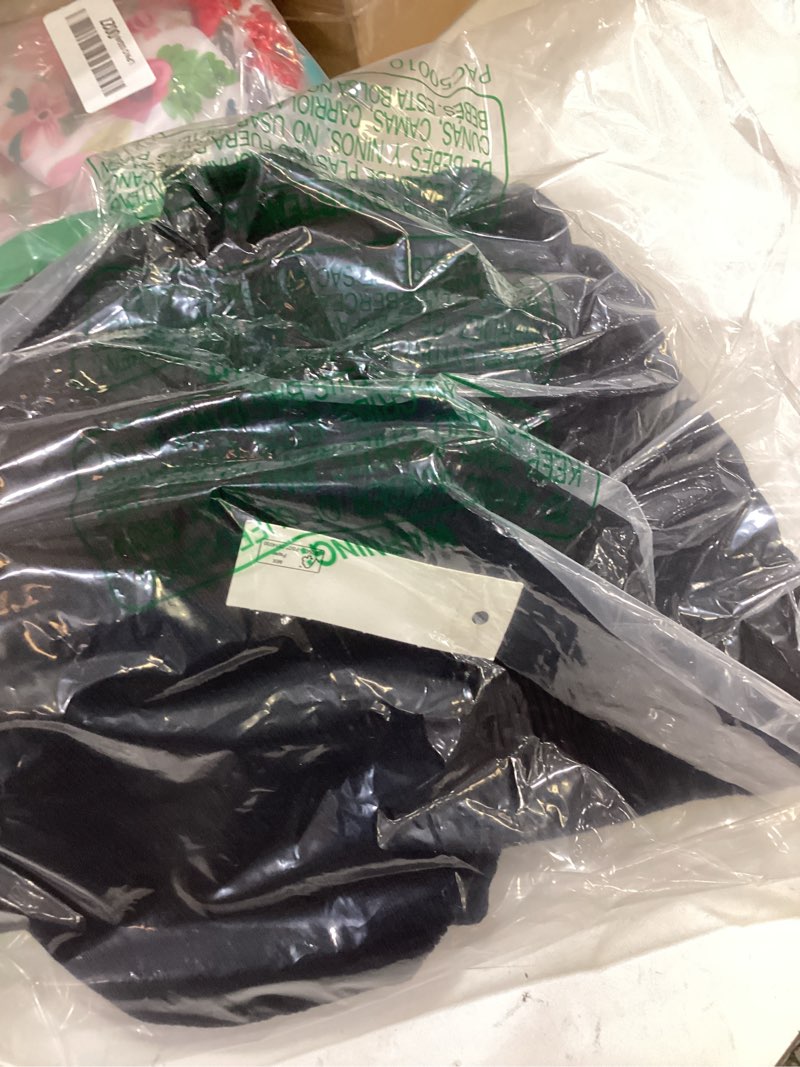 Condition photo showing Good Condition for amazon essentials men's long-sleeve crewneck sweater, 100% cotton, big & tall options available large black