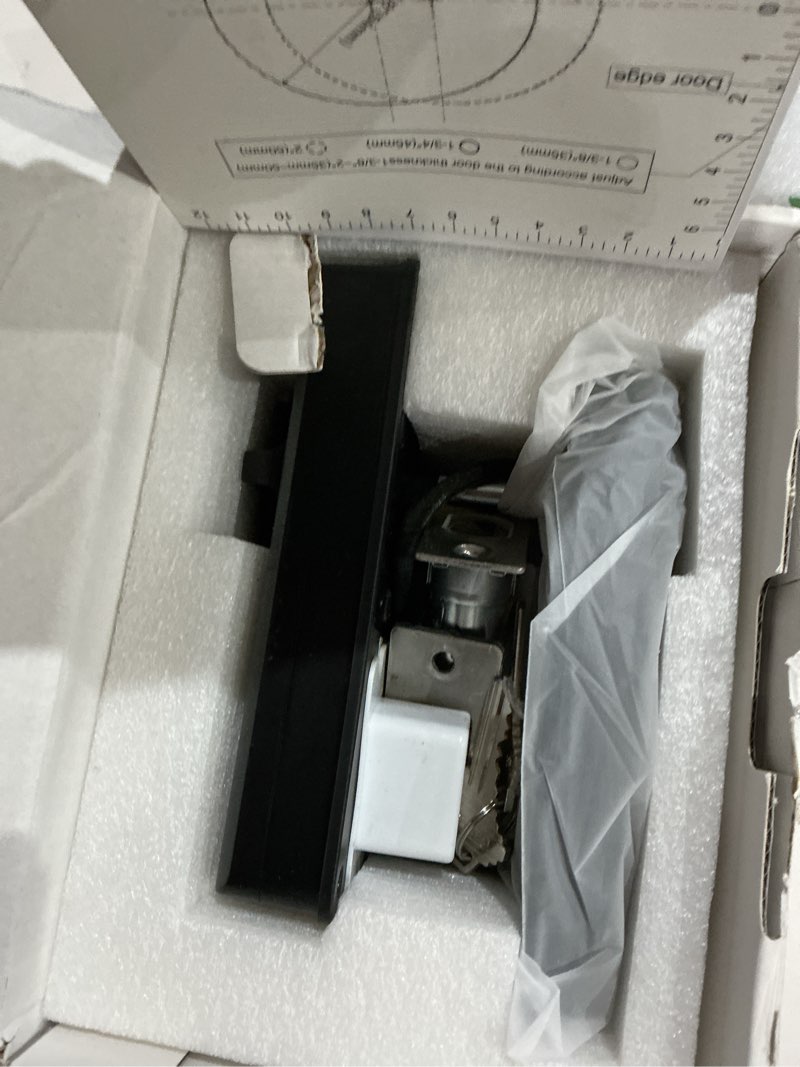 Condition photo showing Good Condition for desloc c100 keyless entry door lock with visual display, 100 customizable user codes and 4 one-pass code, door locks for front door with 2 keys,12 months battery, ip54, bhma grade 3, auto lock, black black kepad