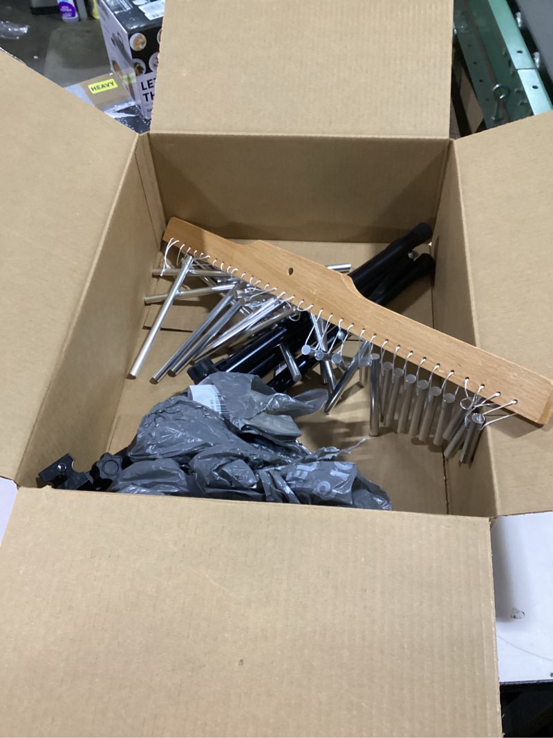 Condition photo showing New/Like New for QWORK 36 Tones Musical Chimes Instruments with 2.3-4.2 ft Adjustable Mounting Stand – Crisp Sound Chrome Bells, Collapsible Tripod Base