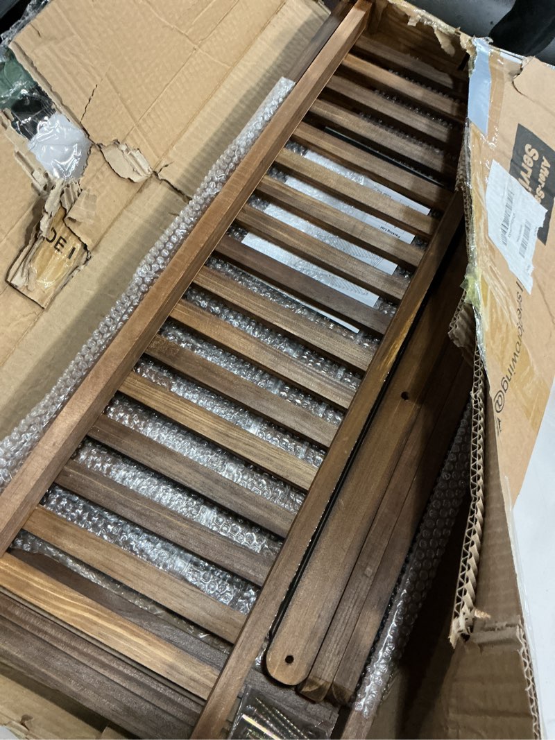 Condition photo showing Good Condition for Wooden Plant Stand Indoor 2 Tier Narrow Plant Stand Outdoor Plant Shelf Display Rack Corner Flower Rack Stand for Living Room Garden Patio Balcony (X-Cross Design) X-2 plant stand 70cm